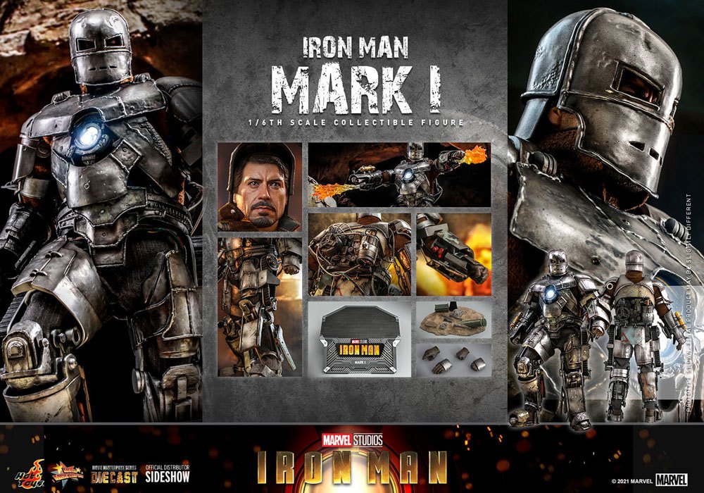 Iron Man Movie Masterpiece Action Figure 1/6 Iron Man Mark I 30 cm 4895228608413