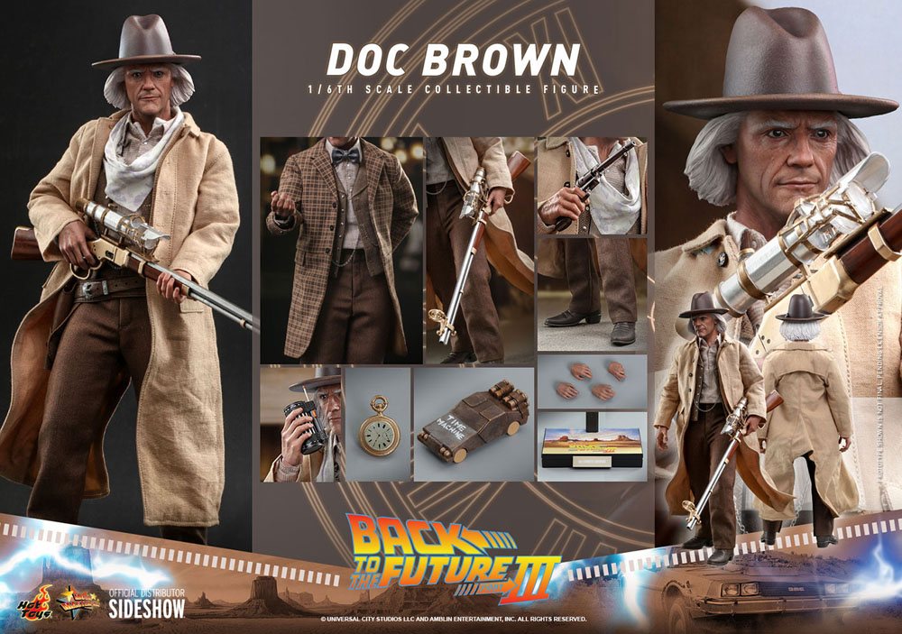 Back To The Future III Movie Masterpiece Action Figure 1/6 Doc Brown 32 cm 4895228609359