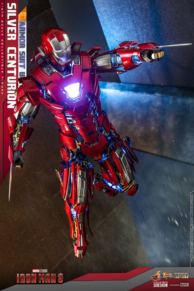 Iron Man 3 Movie Masterpiece Action Figure 1/6 Silver Centurion (Armor Suit Up Version) 32 cm 4895228609458