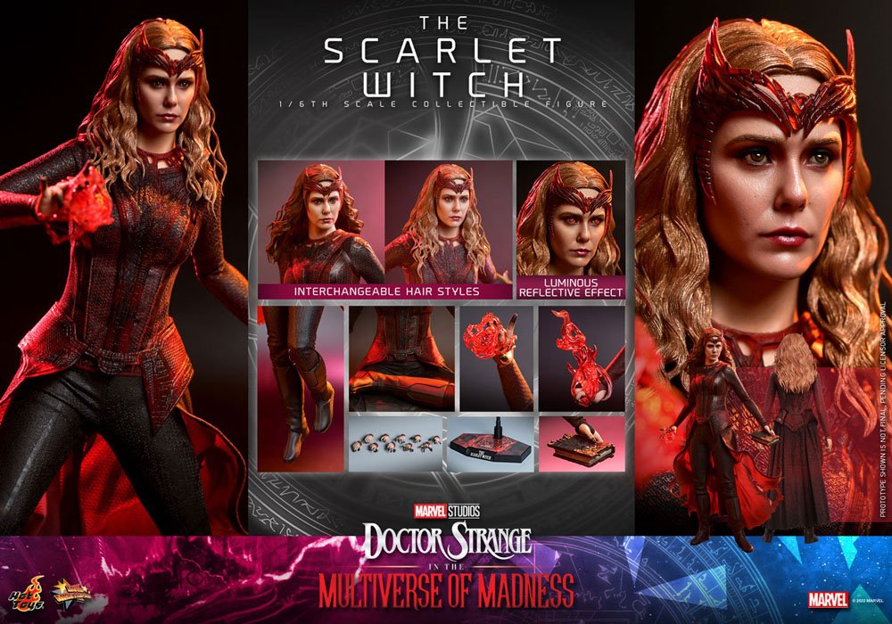 Doctor Strange in the Multiverse of Madness Movie Masterpiece Action Figure 1/6 The Scarlet Witch 28 cm 4895228611475