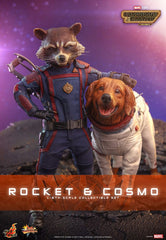 Guardians of the Galaxy Vol. 3 Movie Masterpiece Action Figuren 1/6 Rocket & Cosmo 16 cm 4895228614551