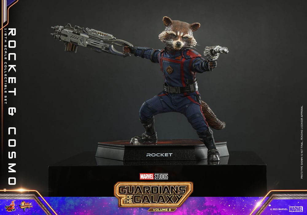 Guardians of the Galaxy Vol. 3 Movie Masterpiece Action Figuren 1/6 Rocket & Cosmo 16 cm 4895228614551