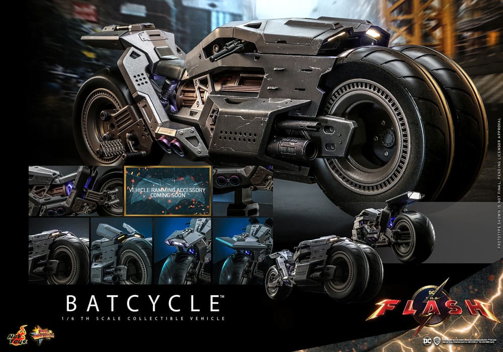 The Flash Movie Masterpiece Vehicle 1/6 Batcycle 56 cm 4895228614315