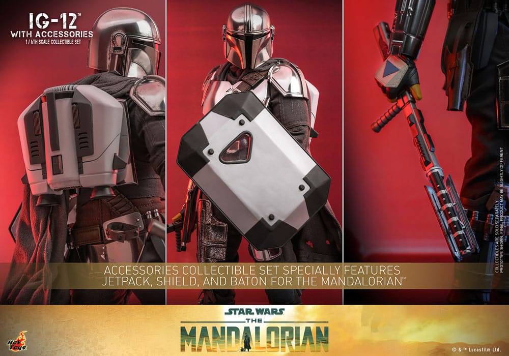 Star Wars: The Mandalorian Action Figure 1/6 IG-12 with accessories 36 cm 4895228614810