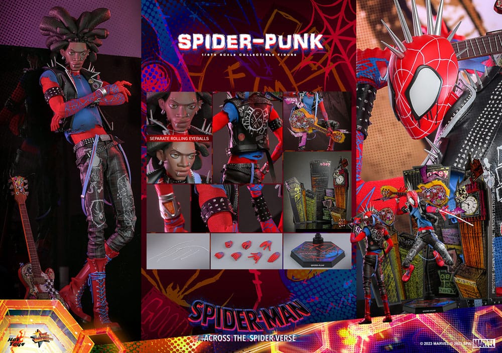 Spider-Man: Across the Spider-Verse Movie Masterpiece Action Figure 1/6 Spider-Punk 32 cm 4895228615732