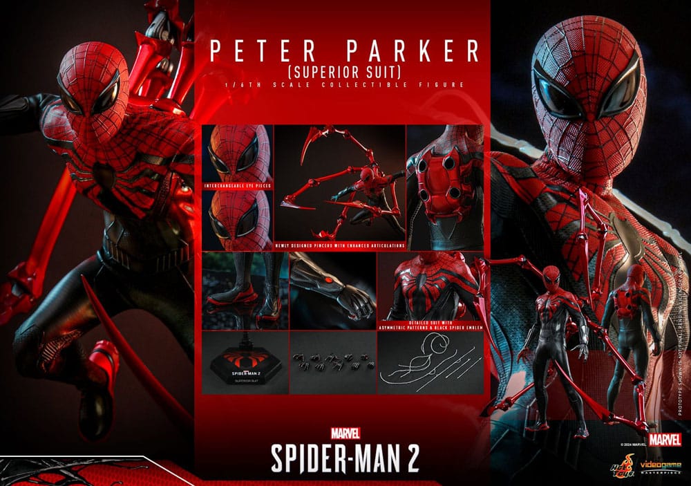 Spider-Man 2 Video Game Masterpiece Action Figure 1/6 Peter Parker (Superior Suit) 30 cm 4895228616678