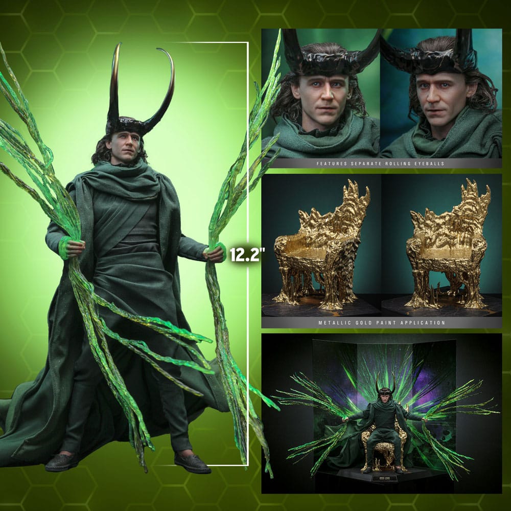 Loki DX Action Figure 1/6 God Loki Artisan Edition Hot Toys Exclusive 31 cm 4895228617873