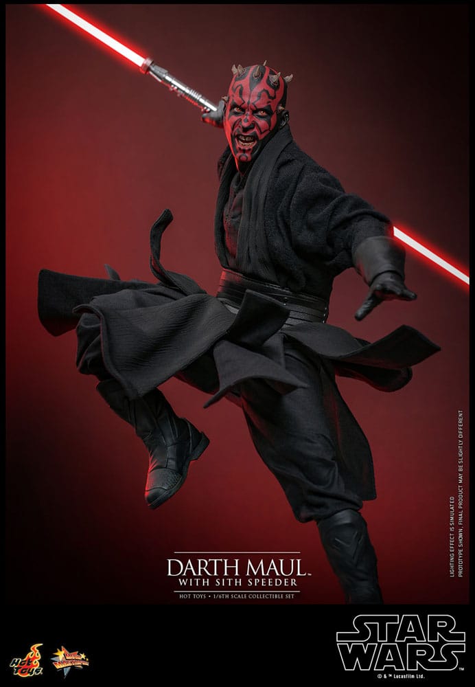 Star Wars Episode I Movie Masterpiece Action Figure 1/6 Darth Maul with Sith Speeder 29 cm 4895228617842