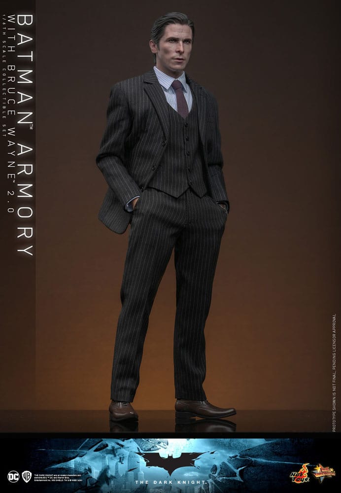 The Dark Knight Movie Masterpiece Action Figures & Diorama 1/6 Batman Armory with Bruce Wayne (2.0) 30 cm 4895228618085