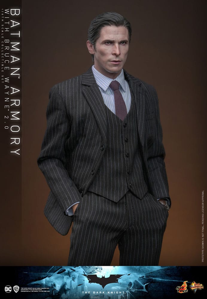 The Dark Knight Movie Masterpiece Action Figures & Diorama 1/6 Batman Armory with Bruce Wayne (2.0) 30 cm 4895228618085