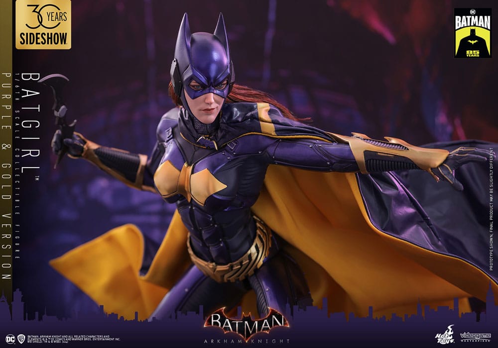 Batman Arkham Knight Videogame Masterpiece Action Figure 1/6 Batgirl (Purple and Gold Version) Exclusive 30 cm 4895228618351