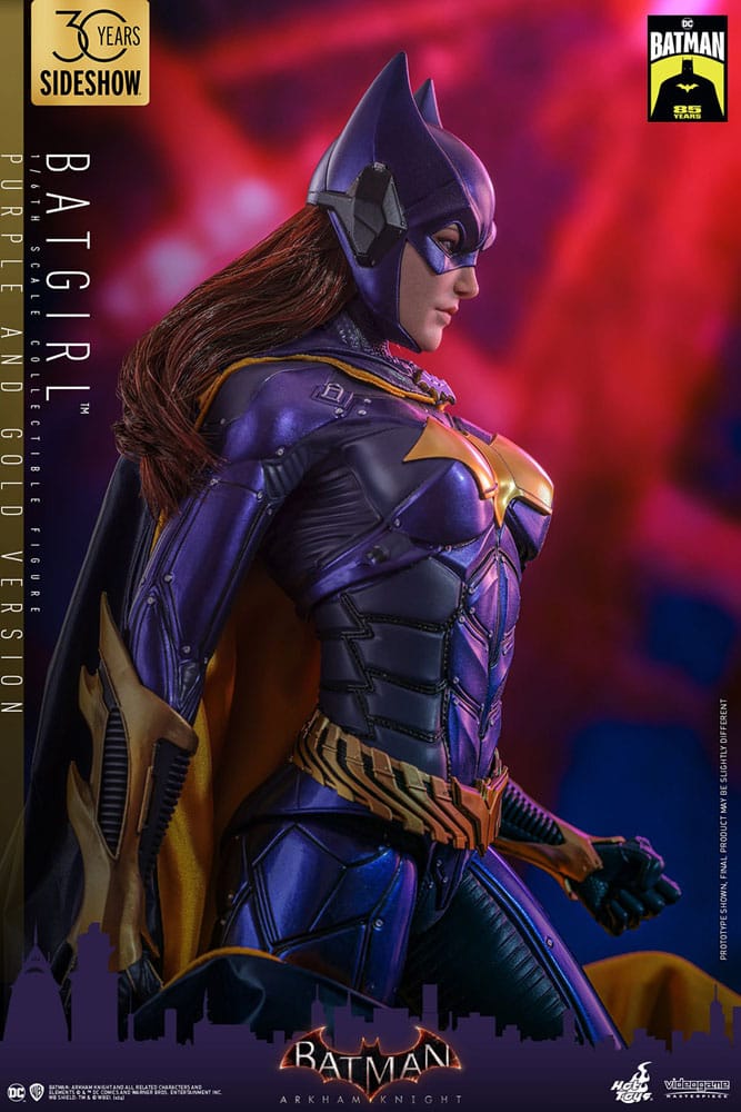 Batman Arkham Knight Videogame Masterpiece Action Figure 1/6 Batgirl (Purple and Gold Version) Exclusive 30 cm 4895228618351