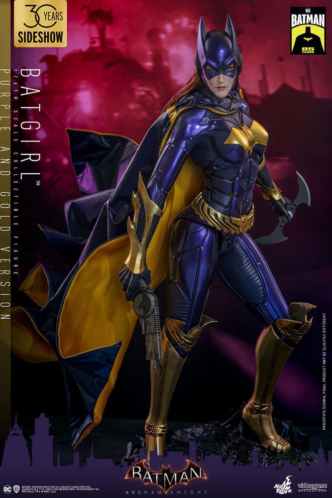 Batman Arkham Knight Videogame Masterpiece Action Figure 1/6 Batgirl (Purple and Gold Version) Exclusive 30 cm 4895228618351