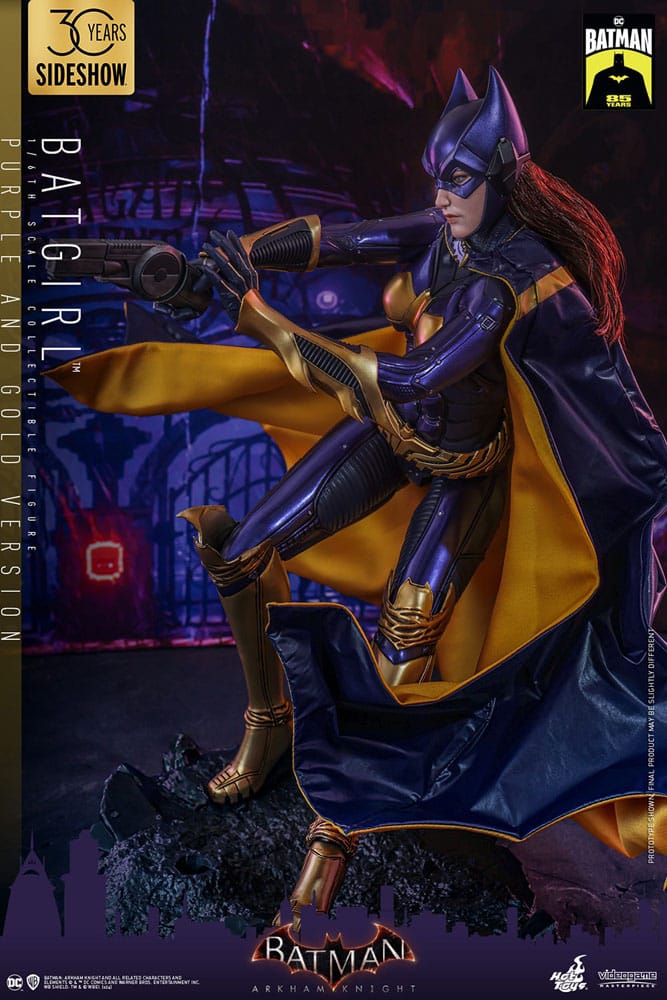 Batman Arkham Knight Videogame Masterpiece Action Figure 1/6 Batgirl (Purple and Gold Version) Exclusive 30 cm 4895228618351