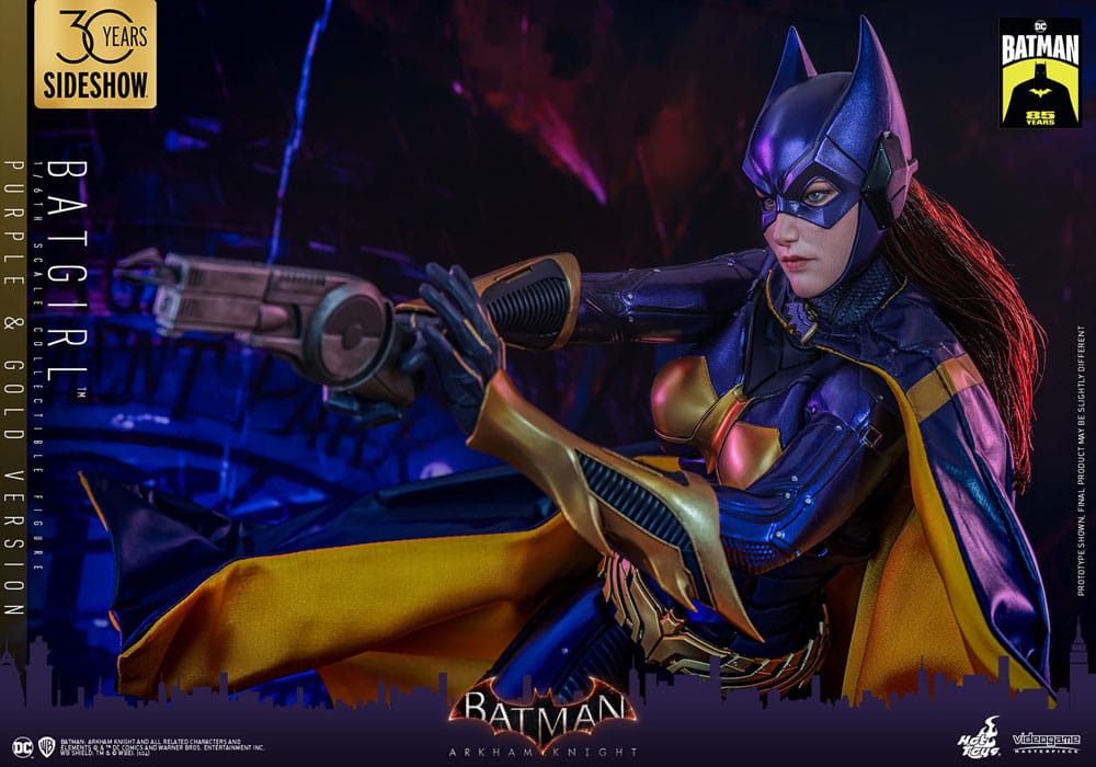 Batman Arkham Knight Videogame Masterpiece Action Figure 1/6 Batgirl (Purple and Gold Version) Exclusive 30 cm 4895228618351