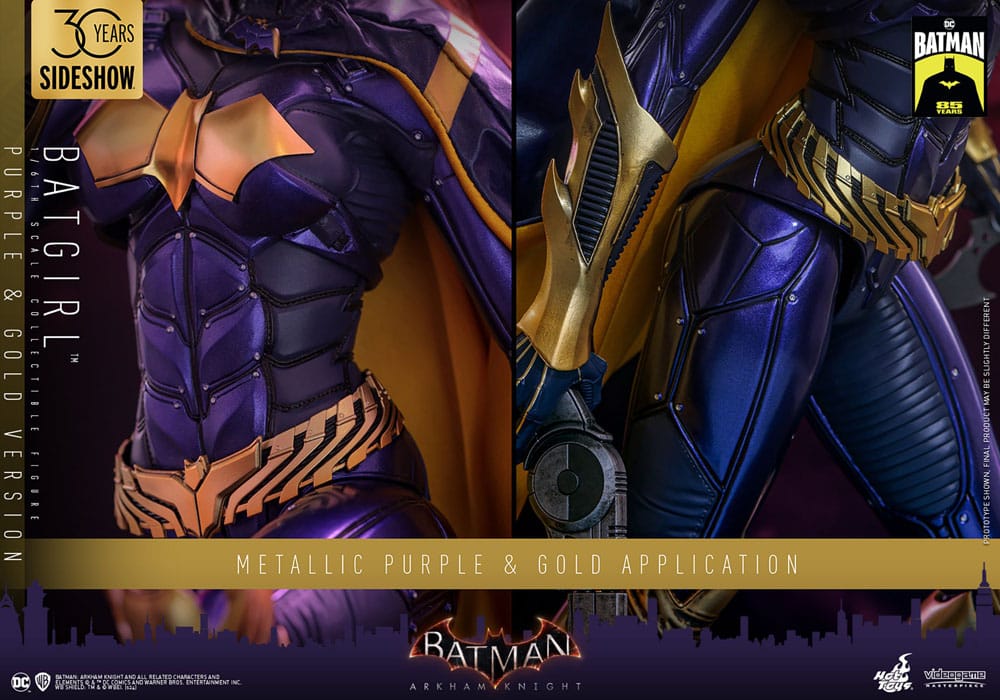 Batman Arkham Knight Videogame Masterpiece Action Figure 1/6 Batgirl (Purple and Gold Version) Exclusive 30 cm 4895228618351