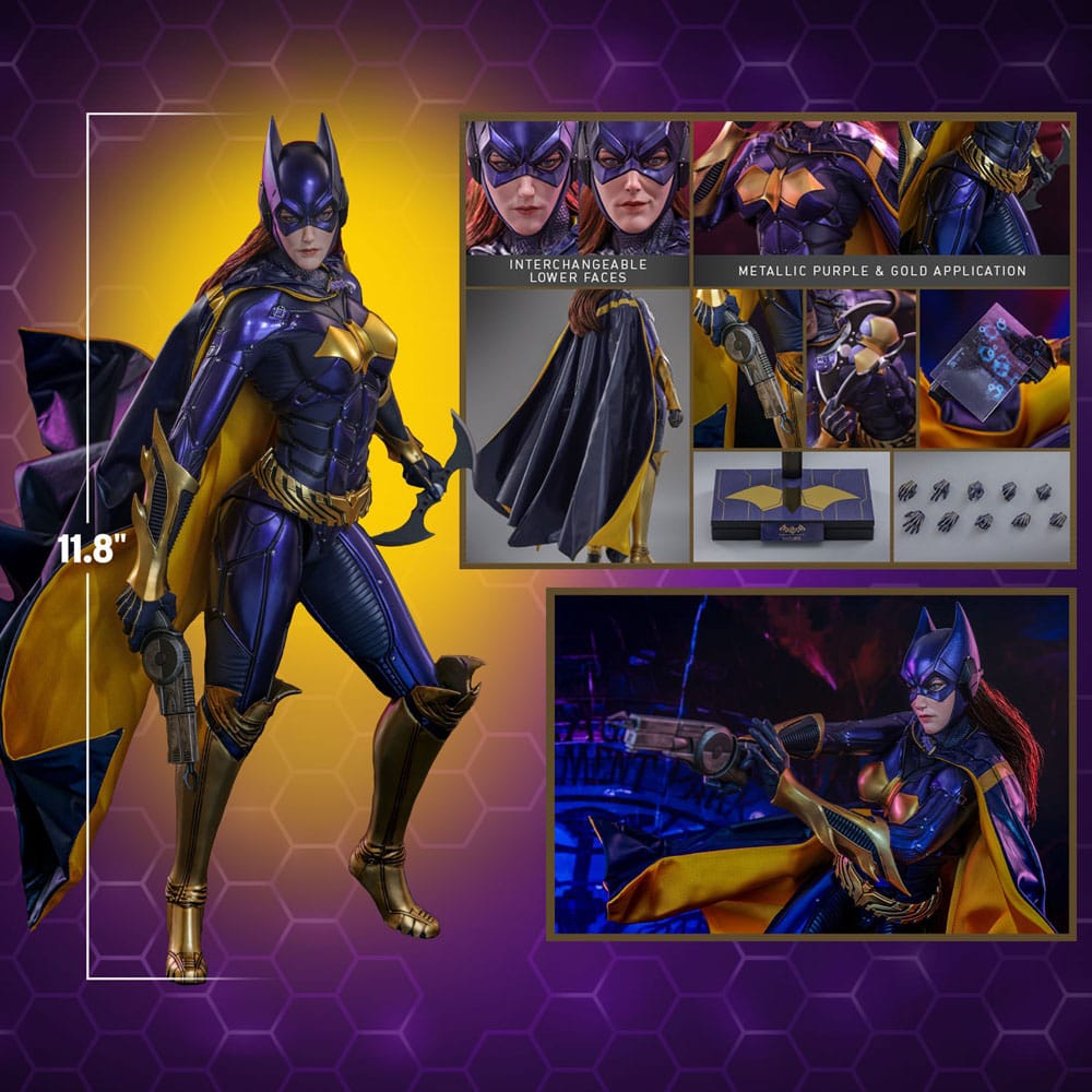 Batman Arkham Knight Videogame Masterpiece Action Figure 1/6 Batgirl (Purple and Gold Version) Exclusive 30 cm 4895228618351