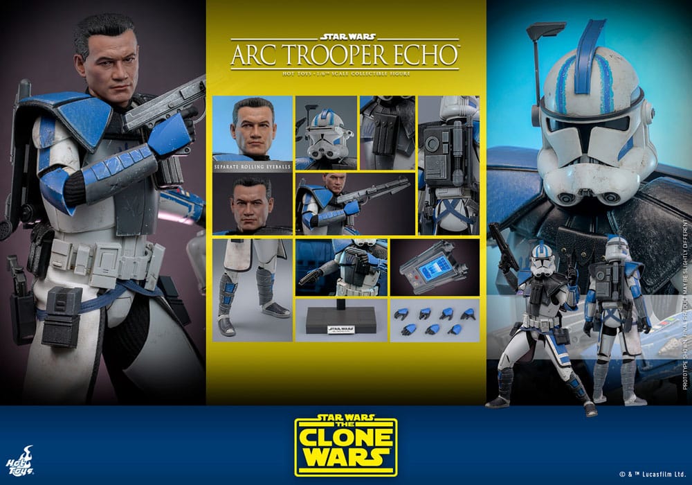 Star Wars: The Clone Wars Action Figure 1/6 Arc Trooper Echo 30 cm 4895228618825