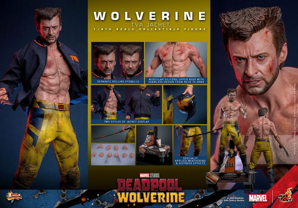 Deadpool & Wolverine Movie Masterpiece Action Figure 1/6 Wolverine (TVA Jacket Version) 31 cm 4895228618986