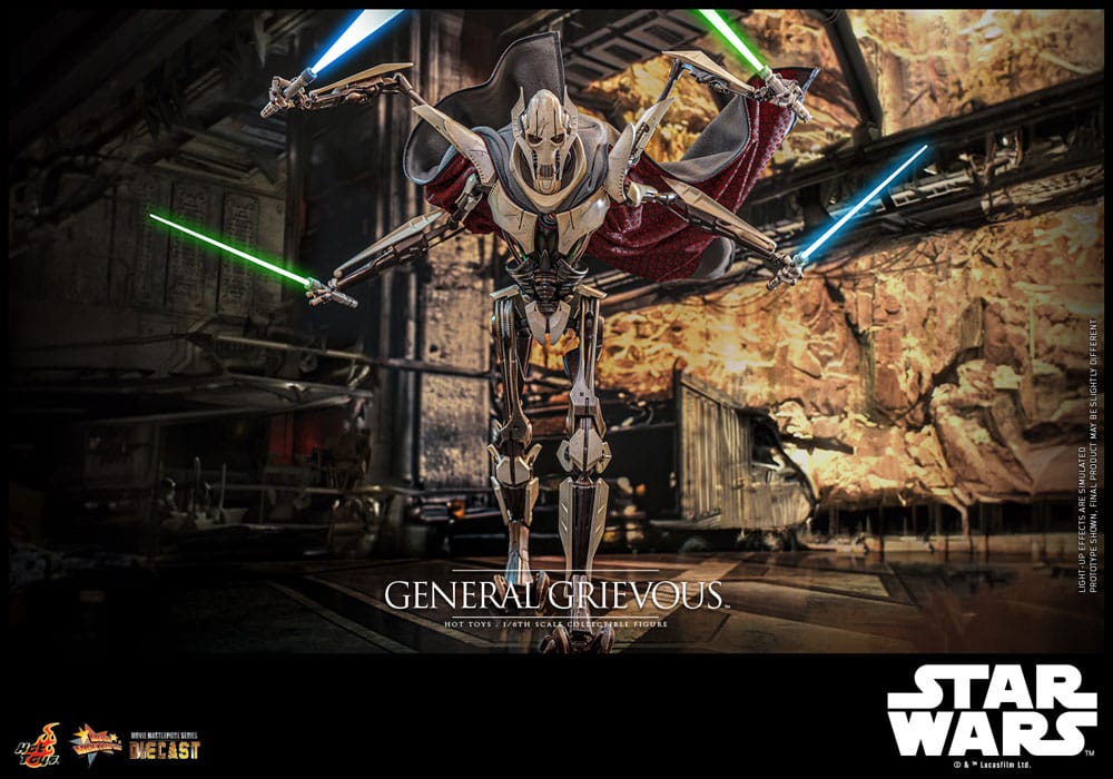 Star Wars Movie Masterpiece Diecast Action Figure 1/6 General Grievous 42 cm 4895228619068