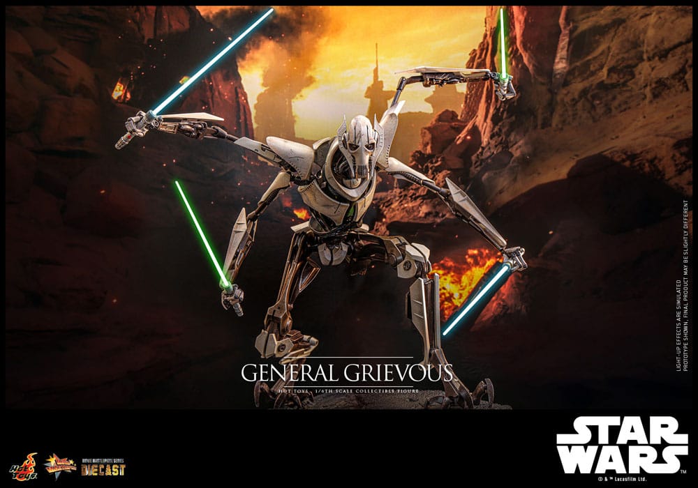 Star Wars Movie Masterpiece Diecast Action Figure 1/6 General Grievous 42 cm 4895228619068