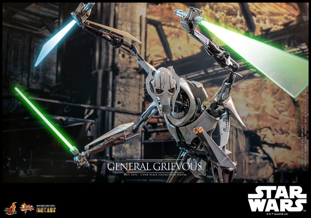 Star Wars Movie Masterpiece Diecast Action Figure 1/6 General Grievous 42 cm 4895228619068