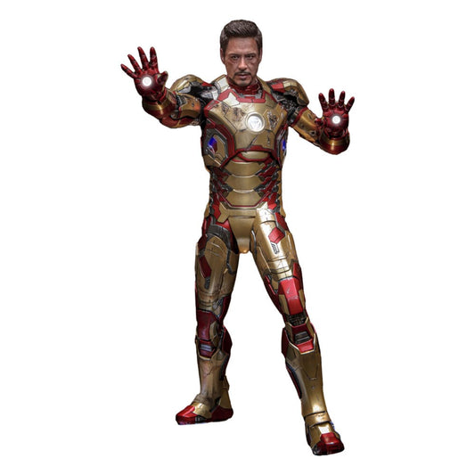 Iron Man 3 Movie Masterpiece Diecast Action Figure 1/6 Iron Man Mark XLII (2.0) Deluxe 32 cm 4895228619044