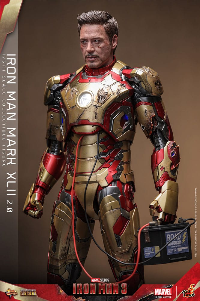 Iron Man 3 Movie Masterpiece Diecast Action Figure 1/6 Iron Man Mark XLII (2.0) 32 cm 4895228619020