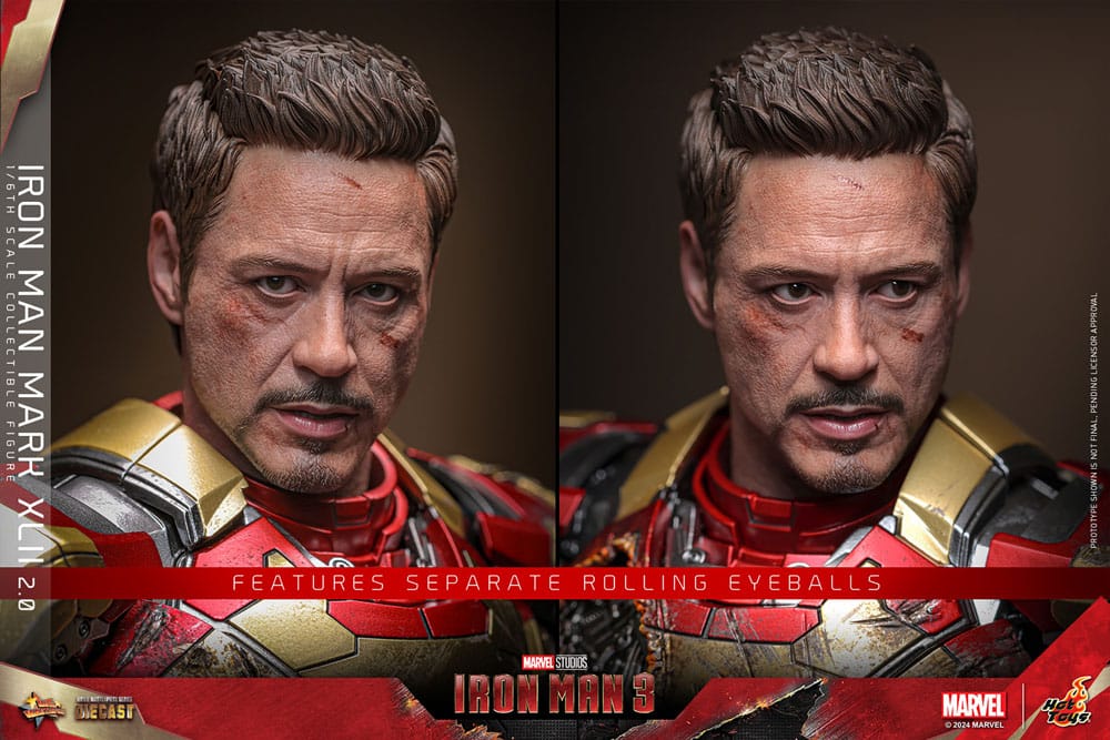 Iron Man 3 Movie Masterpiece Diecast Action Figure 1/6 Iron Man Mark XLII (2.0) 32 cm 4895228619020