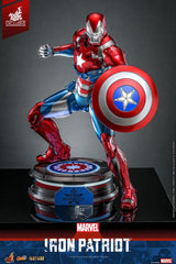 Marvel Comic Diecast Masterpiece Action Figure 1/6 Iron Patriot Hot Toys Exclusive 32 cm 4895228619174