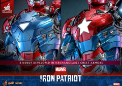 Marvel Comic Diecast Masterpiece Action Figure 1/6 Iron Patriot Hot Toys Exclusive 32 cm 4895228619174