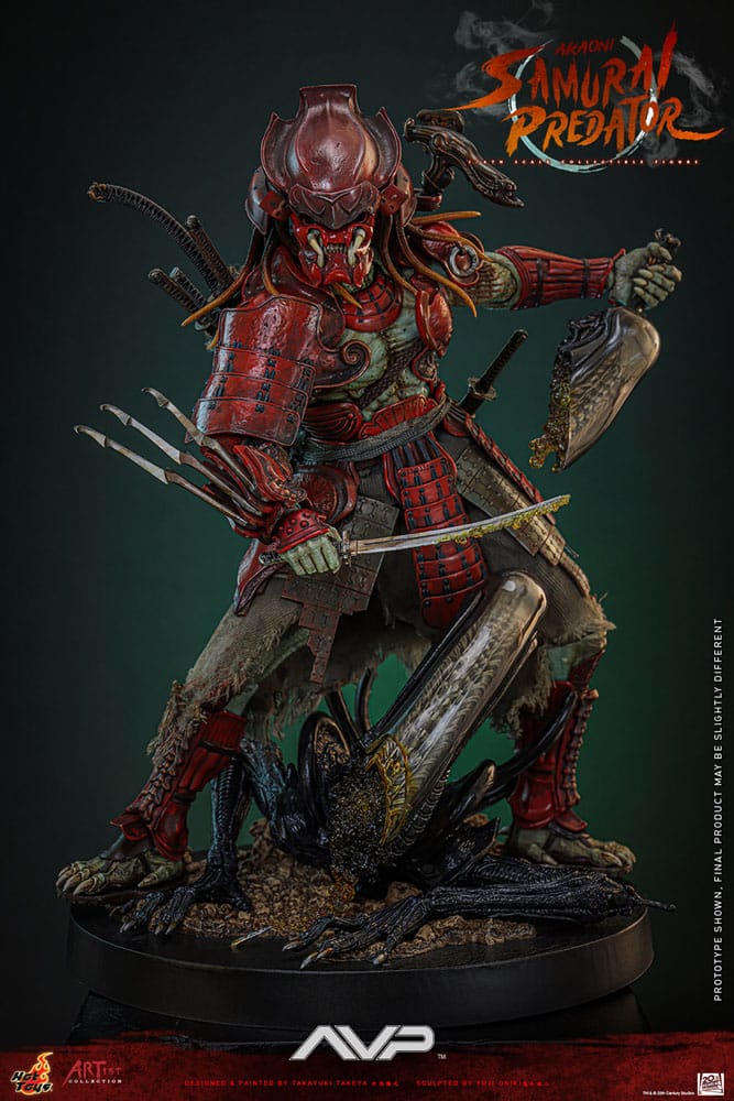 Alien vs. Predator Artist Collection Action Figure 1/6 Akaoni Samurai Predator 35 cm 4895228619570