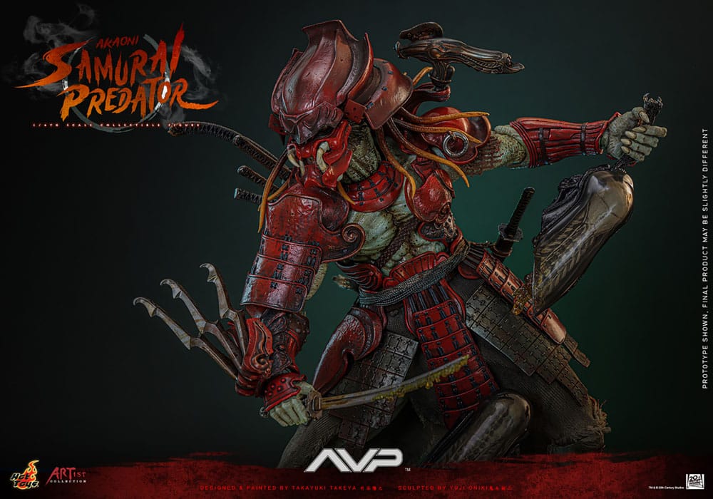 Alien vs. Predator Artist Collection Action Figure 1/6 Akaoni Samurai Predator 35 cm 4895228619570