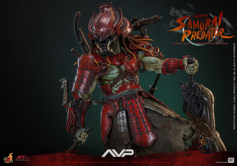 Alien vs. Predator Artist Collection Action Figure 1/6 Akaoni Samurai Predator 35 cm 4895228619570