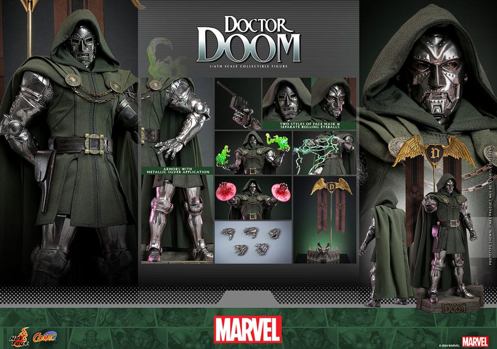 Marvel Comic Masterpiece Action Figure 1/6 Doctor Doom 33 cm 4895228619747