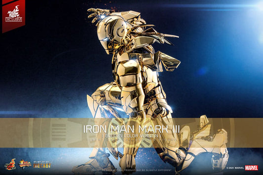 Iron Man Movie Masterpiece Diecast Action Figure 1/6 Iron Man Mark III (Gold Color Version) Hot Toys Exclusive 33 cm 4895228619273