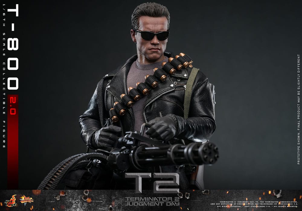 Terminator 2 Movie Masterpiece Action Figure 1/6 T-800 2.0 32 cm 4895228621009