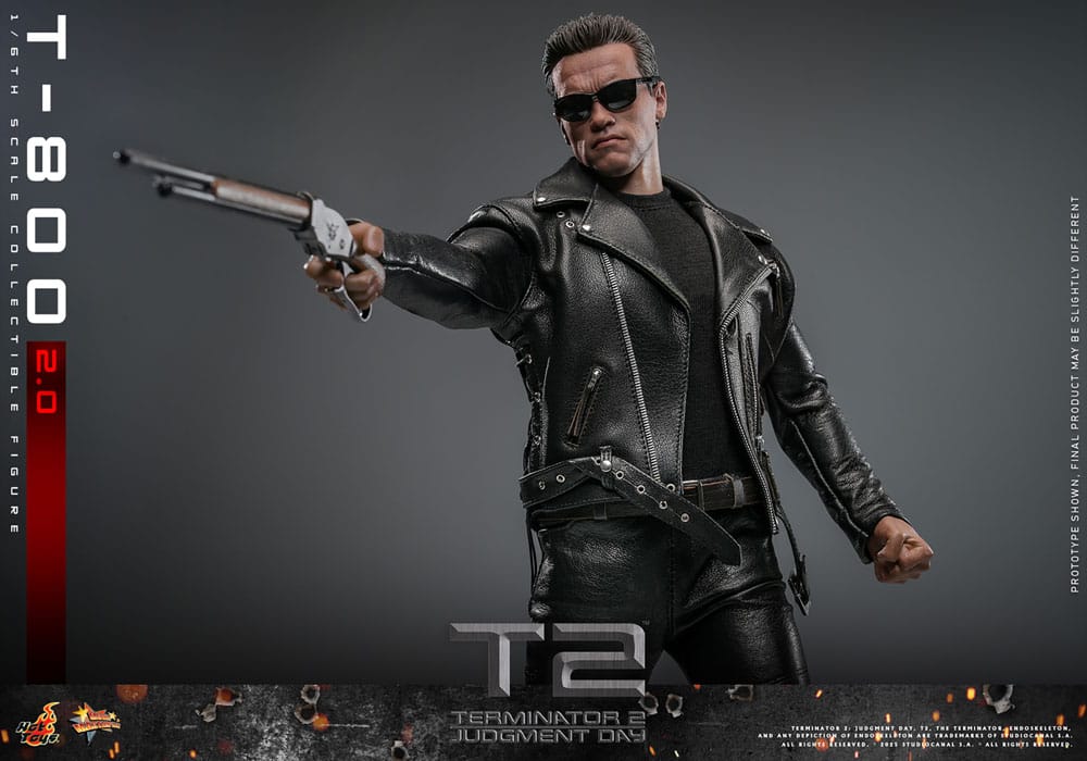 Terminator 2 Movie Masterpiece Action Figure 1/6 T-800 2.0 32 cm 4895228621009