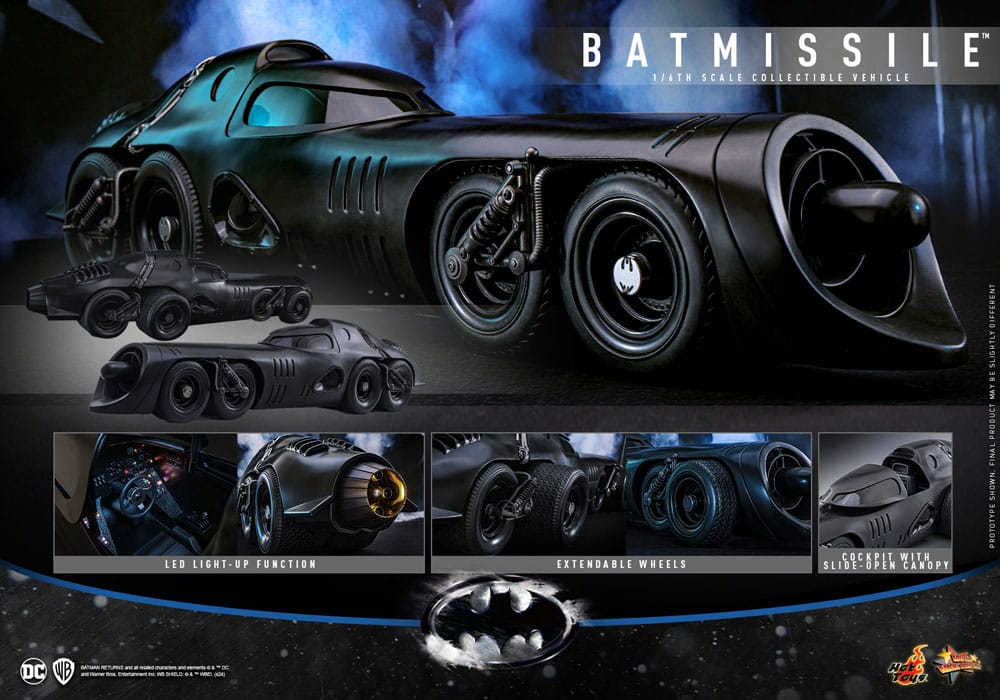 Batman Returns Movie Masterpiece Vehicle 1/6 Batmissile 109 cm 4895228620316