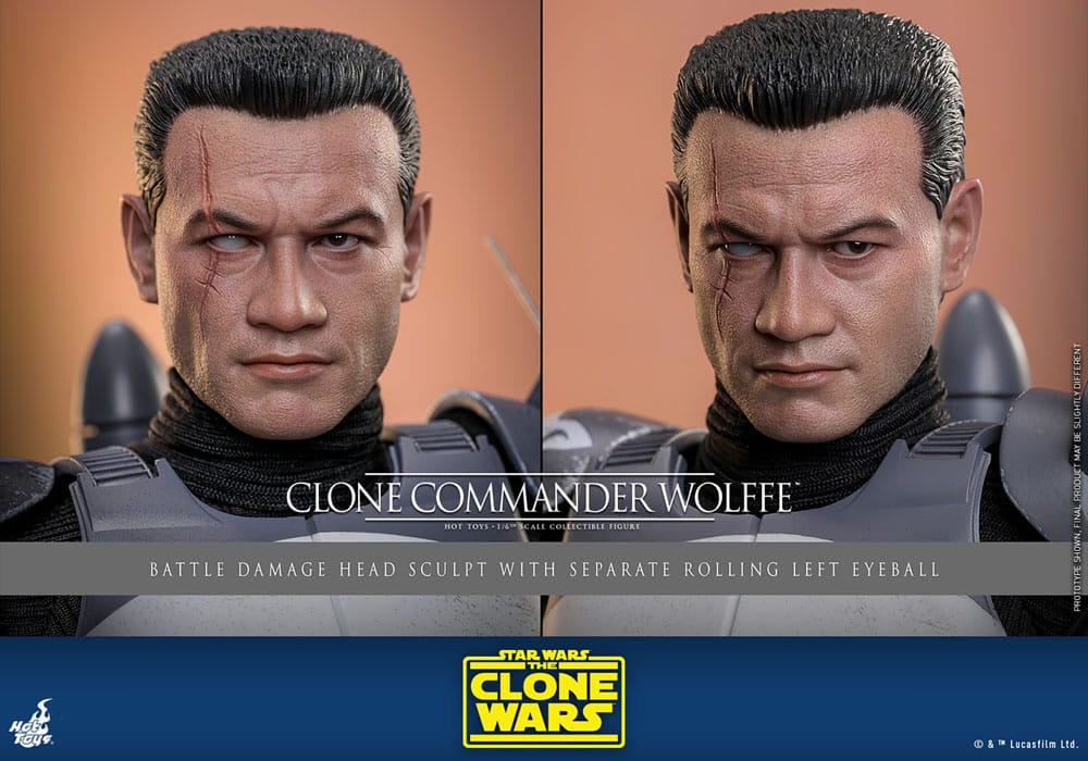 Star Wars: The Clone Wars Action Figure 1/6 Clone Commander Wolffe 30 cm 4895228620491