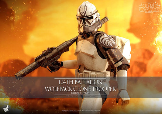 Star Wars The Clone Wars Action Figure 1/6 104th Battalion Wolfpack Clone Trooper Deluxe Version 30 cm 4895228620514