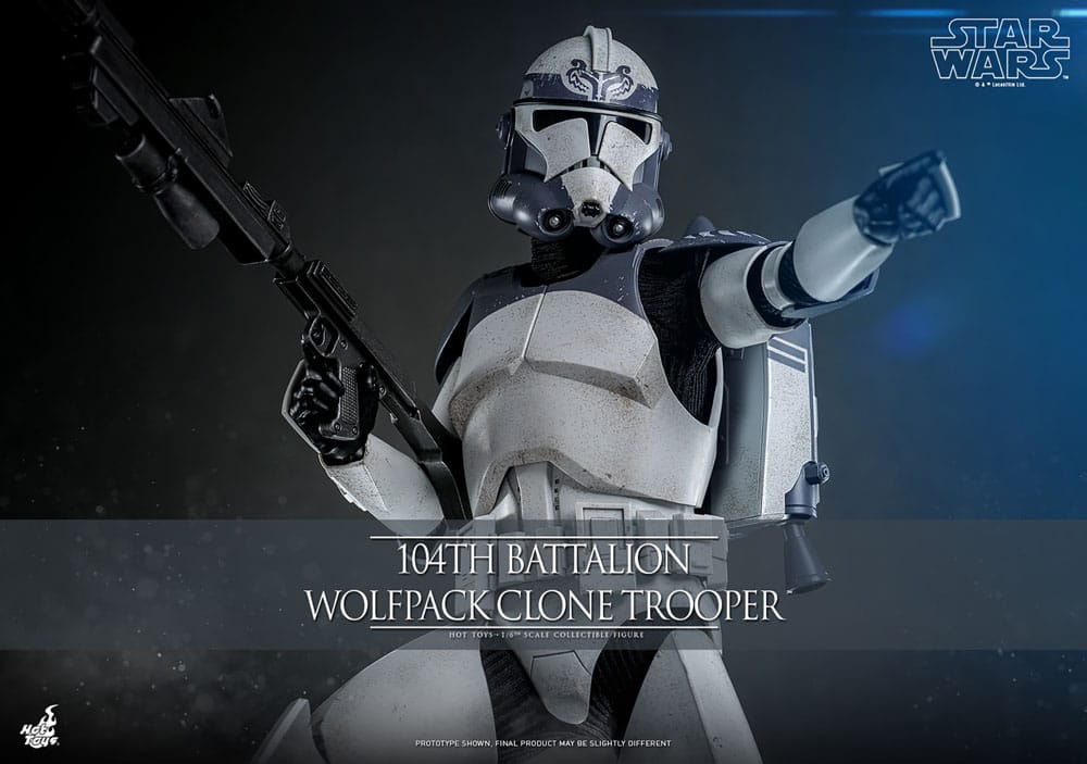 Star Wars The Clone Wars Action Figure 1/6 104th Battalion Wolfpack Clone Trooper 30 cm 4895228620507