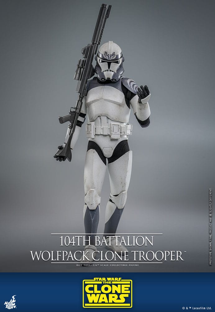 Star Wars The Clone Wars Action Figure 1/6 104th Battalion Wolfpack Clone Trooper 30 cm 4895228620507