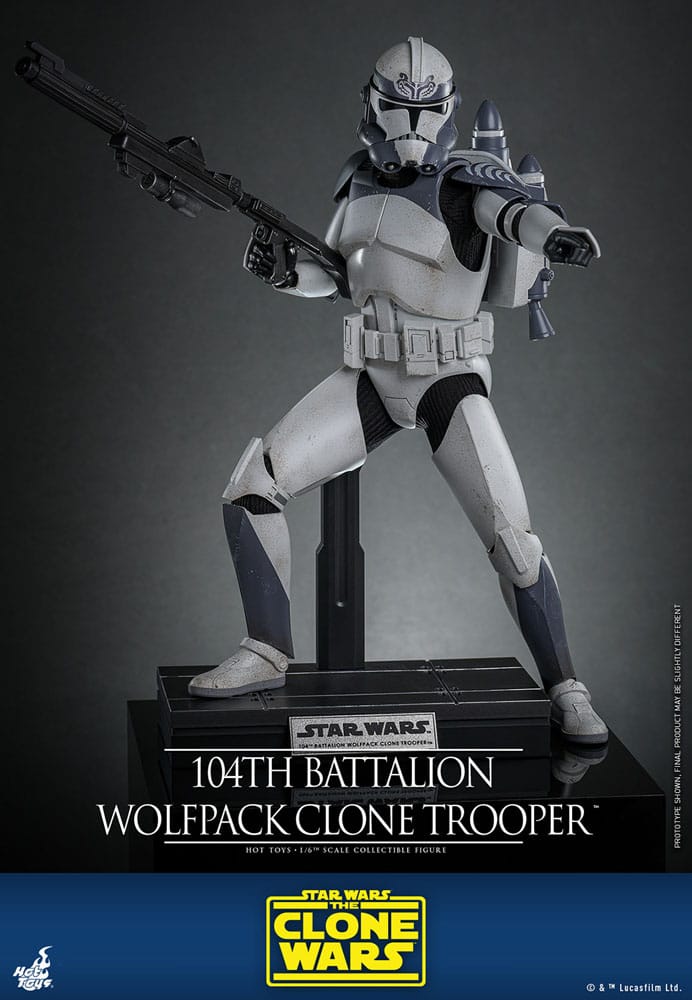 Star Wars The Clone Wars Action Figure 1/6 104th Battalion Wolfpack Clone Trooper 30 cm 4895228620507