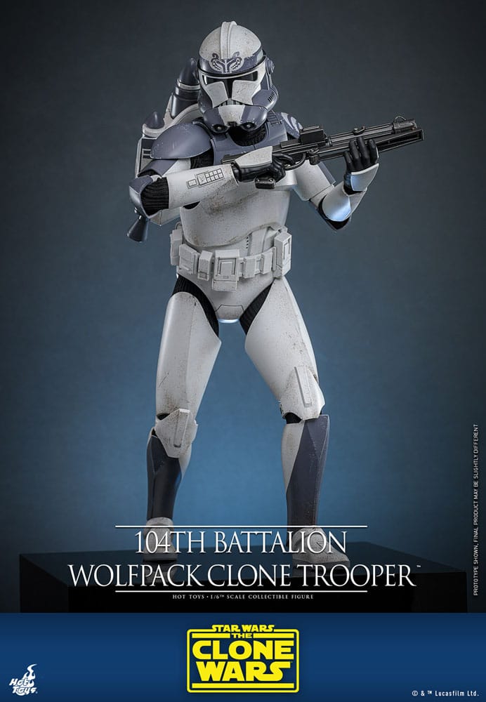 Star Wars The Clone Wars Action Figure 1/6 104th Battalion Wolfpack Clone Trooper 30 cm 4895228620507