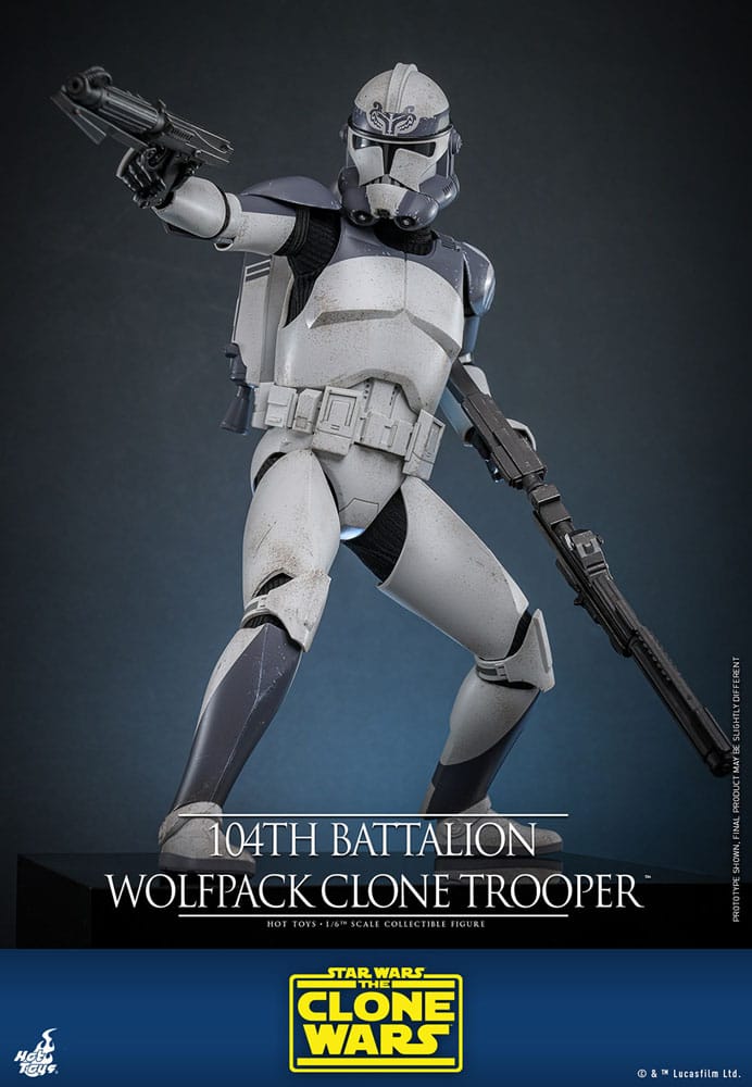 Star Wars The Clone Wars Action Figure 1/6 104th Battalion Wolfpack Clone Trooper 30 cm 4895228620507