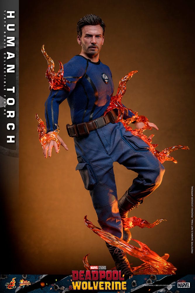 Deadpool & Wolverine Movie Masterpiece Action Figure 1/6 Human Torch 31 cm 4895228620545