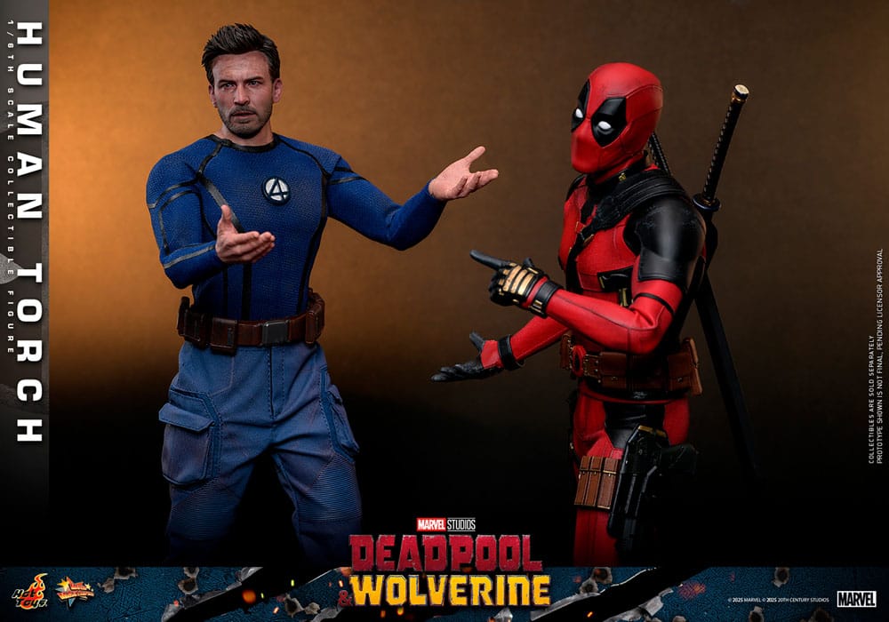 Deadpool & Wolverine Movie Masterpiece Action Figure 1/6 Human Torch 31 cm 4895228620545