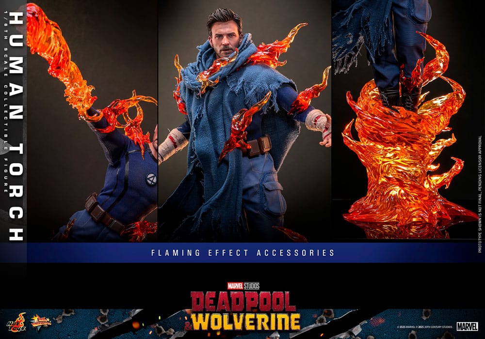 Deadpool & Wolverine Movie Masterpiece Action Figure 1/6 Human Torch 31 cm 4895228620545