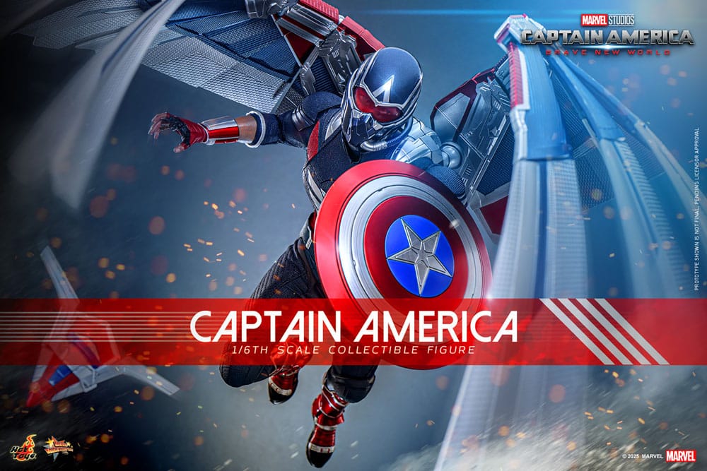 Captain America: Brave New World Movie Masterpiece Action Figure 1/6 Captain America 30 cm 4895228620309